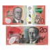 AUSTRALIA 2019 . TWENTY 20 DOLLARS . TWO GENERATION BANKNOTES . IN FOLDER